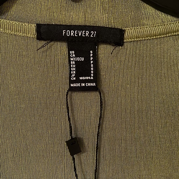 NWT FOREVER 21 Green Belted Faux Wrap
Dress - New Women | Color: Green | Size: S - Picture 3 of 4